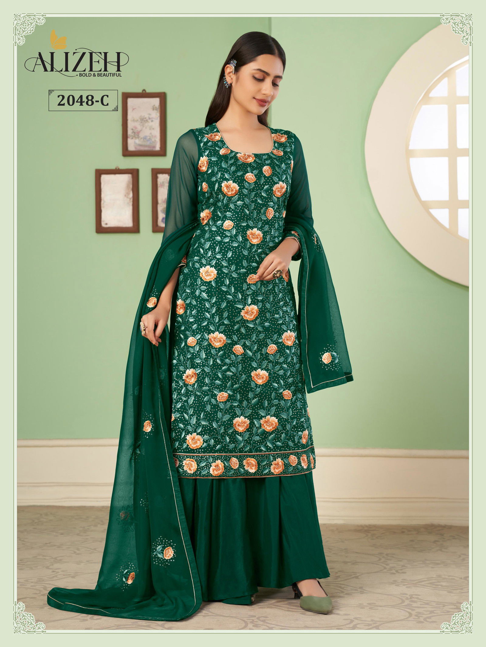 Alizeh Zaida Vol 10 Georgette Designer Salwar Suit Collection